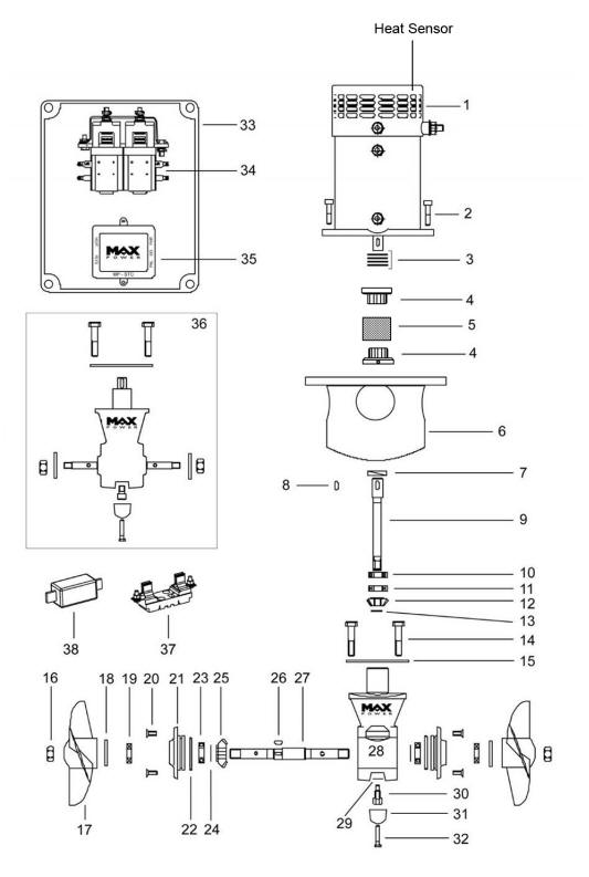 Max-Power CT300 Spare parts