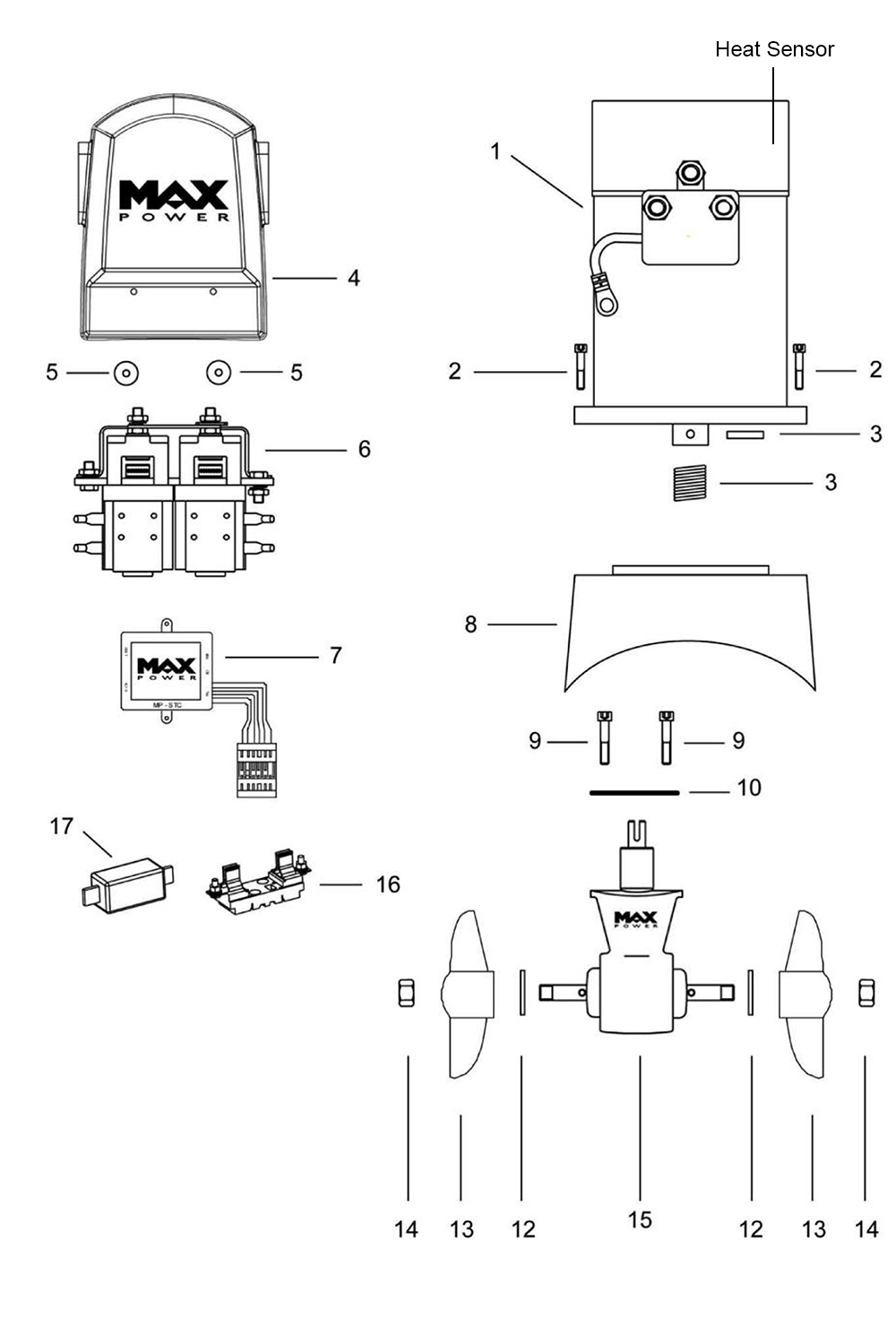 Max-Power CT45 Spareparts