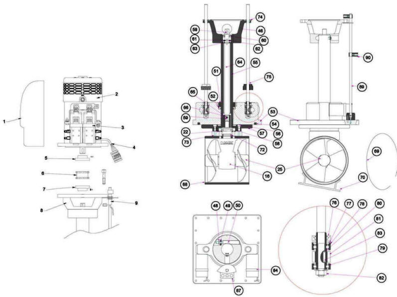 Max-Power VIP bowthruster spare parts